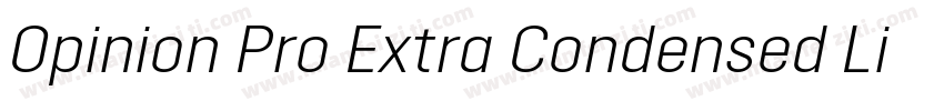 Opinion Pro Extra Condensed Light字体转换